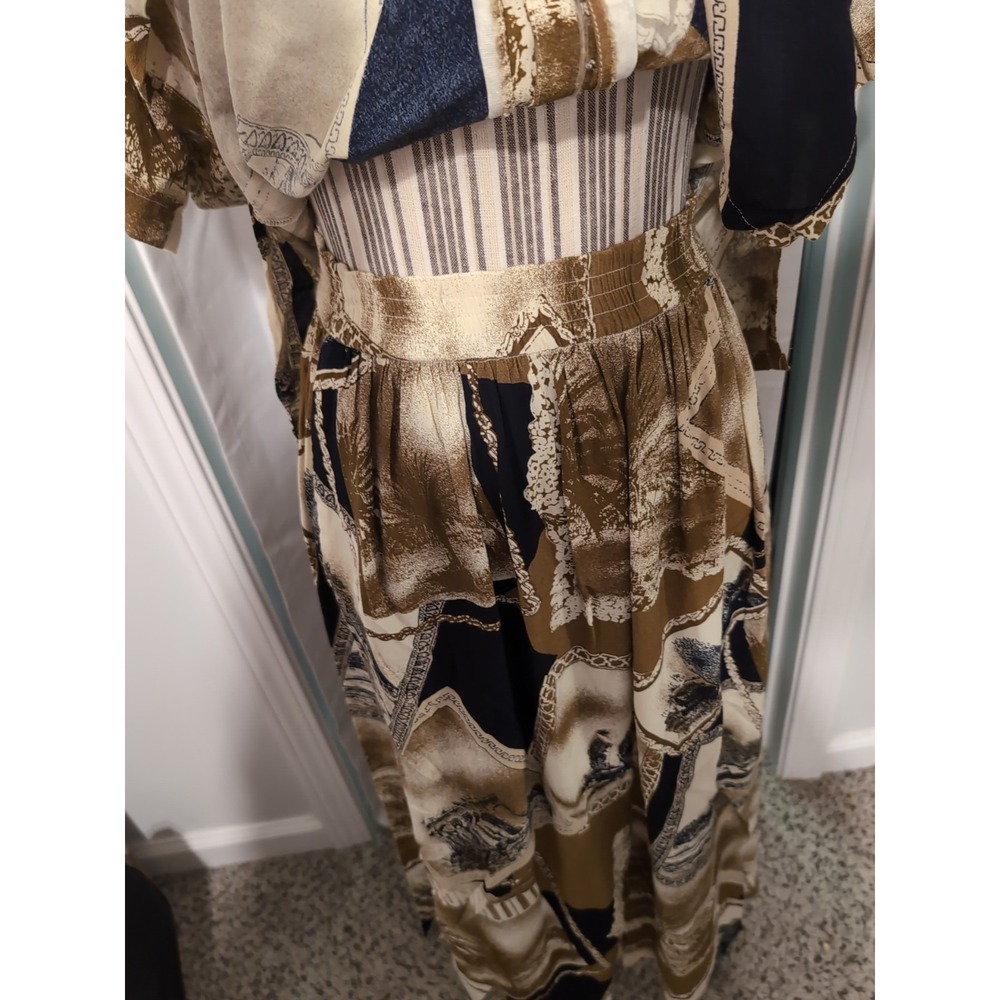 Vintage Jones New York 90's 2- Piece Hawaii Print Set 10/12 READ - Picture 9 of 14